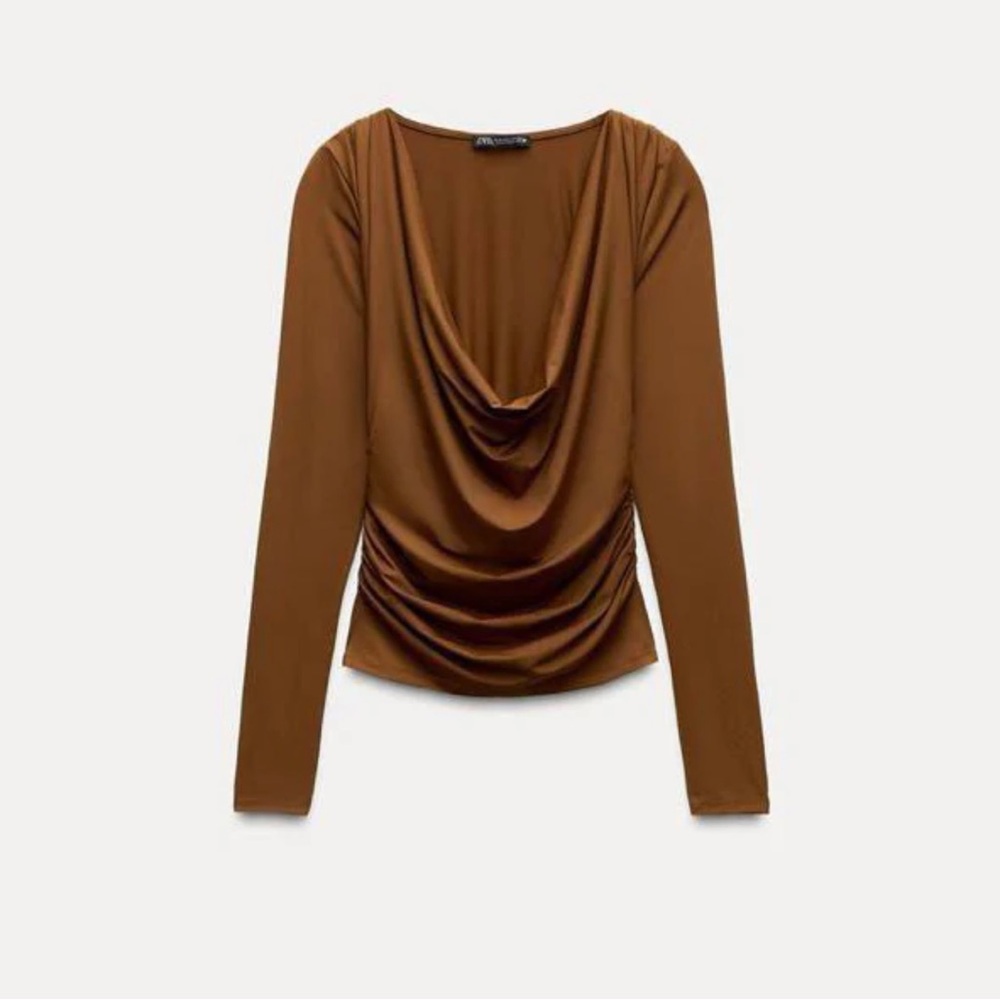 ZARA | Polyamide Drop Top - Picture 2 of 4